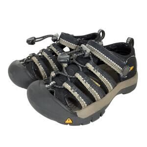 Keen Kids Newport H2 Fisherman Sandals Boys 10 Hiking Water Shoes Black Outdoor